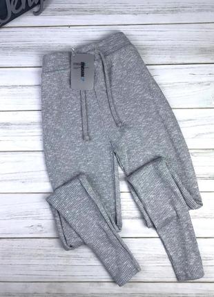 Спортивные лосины gymshark slounge light grey5 фото