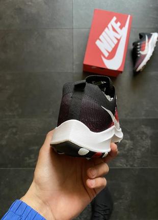 Кроссовки легкие приятные nike air zoom черные белые красные3 фото