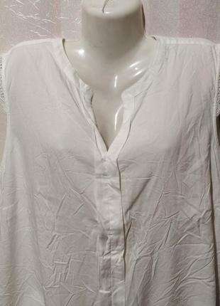 Блуза вискозная без рукавов (пог- 69 см)  343 фото