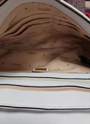 Сумка кроссбоды белая guess giully оригинал оригинал 5