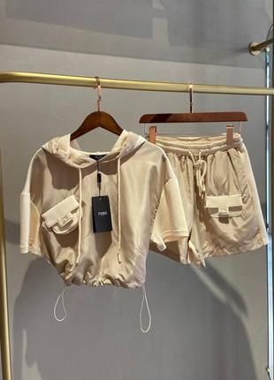 Костюм із шортами в стилі fendi💫💫💫