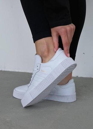 Кеди adidas samba white