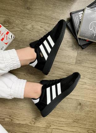 Кросівки adidas iniki black/white1 фото