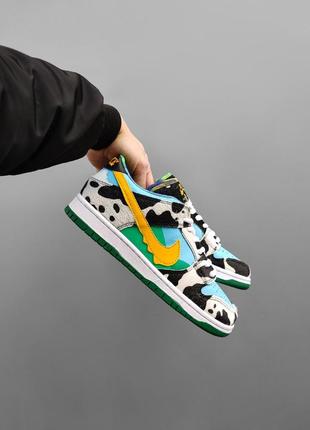 Далматинец кроссовки nike sb dunk x ben & jerry's пятнистые белые с черным голубые зеленые далматине8 фото