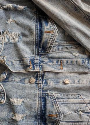 Стильна джинсова куртка м-хл4 фото