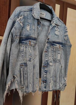 Стильна джинсова куртка м-хл1 фото