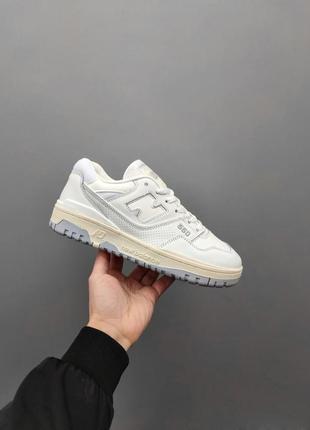 Винтажные кроссовки new balance 550 кеды баскетбольные белые серые