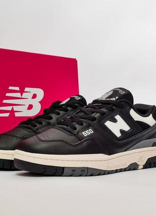 Вінтажні кросівки new balance 550 кеди баскетбольні чорно б