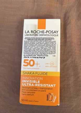 Солнецезащитный флюид la roche-posay anthelios shaka fluid, для чуствительной кожи, spf 50+, 50 мл2 фото