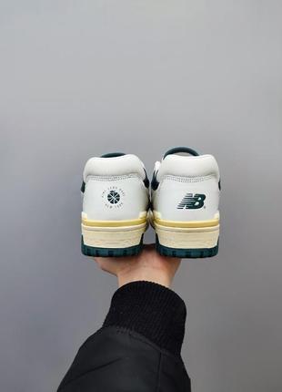 Вінтажні кросівки new balance 550 кеди баскетбольні зелені жовті білі бежеві5 фото