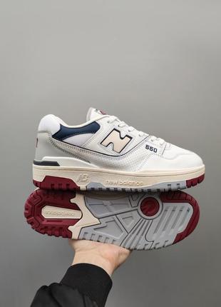 Винтажные кроссовки new balance 550 кеды баскетбольные красные синие белые серые8 фото