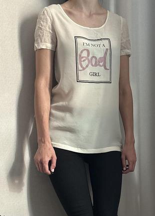 Liu jo шифонова наче шовкова футболка топ s оригінал