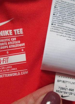 Суперовая фирменная яркая спортивная футболка nike pro dri-fit оригинал.4 фото