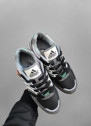 Кроссовки adidas equpment серые зеленые белые6 фото