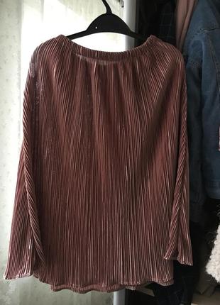 Мягкая кофта и юбка плиссе, комплект3 фото