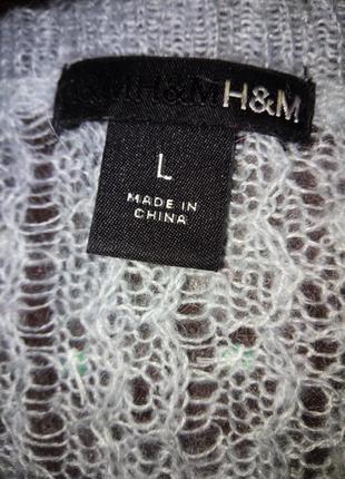 Ніжно-блакитний светр h&m 3