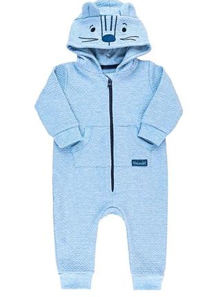 Качественный демисезонный комбинезон 68-92см, комбинезон на прохладную погоду с капишоном, человечек для малышей