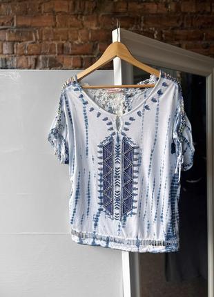 Desigual women's printed t-shirt top женский топ, футболка