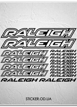 Набір наклейок на велосипед "raleigh", наклейки на раму.