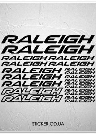 Набор наклеек на велосипед "raleigh", наклейки на раму.