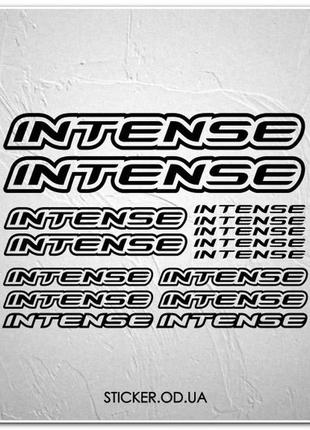 Набор наклеек на велосипед "intense", наклейки на раму.