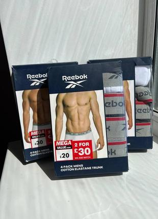 Оригинальный трусы боксерки reebok 4шт.