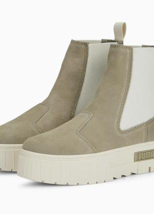 Ботинки puma mayze chelsea suede women's boots