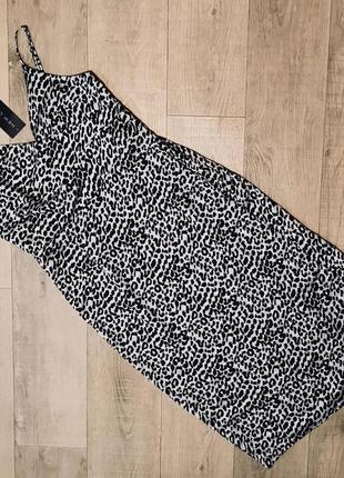 Нова шикарна сукня міді  на запах в леопардовий принт2 фото