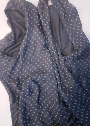 Шелковая блуза в горох топ майка натуральный шелк7 фото