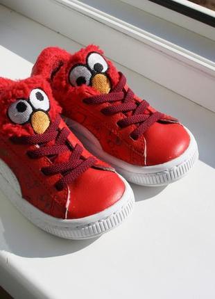 Утепленные кожаные кеды puma sesame street basket 23 размер (оригинал)