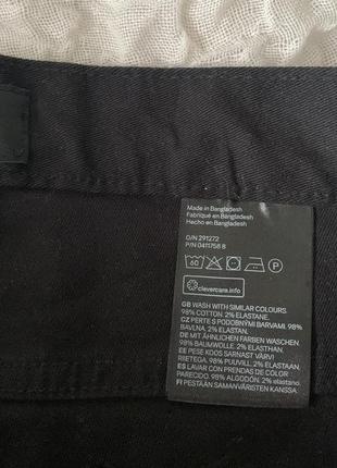 Прямі щільні джинси на талію slim fit h&m 305 фото