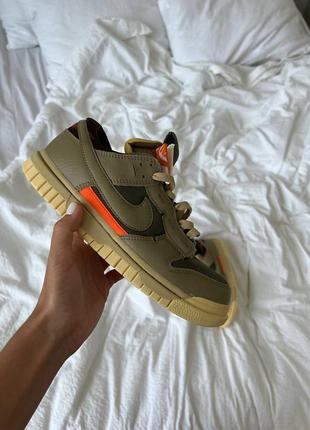 Кроссовки nike air dunk jumbo medium olive