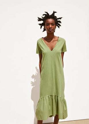 Длинное платье zara