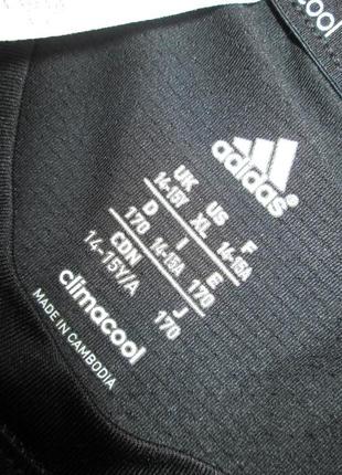 Суперова фірмова базова чорна спортивна футболка adidas оригінал .6 фото