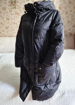 Женская черная куртка h m на синтепоне3 фото