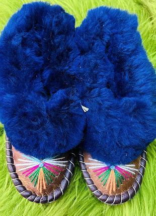Закопанки, хутряні жіночі капці, капці з овечої вовни