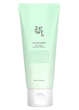 Гель-пінка для вмивання beauty of joseon green plum refreshing cleanser 100 ml