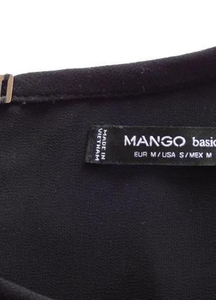 Черная блуза mango (размер м)4 фото