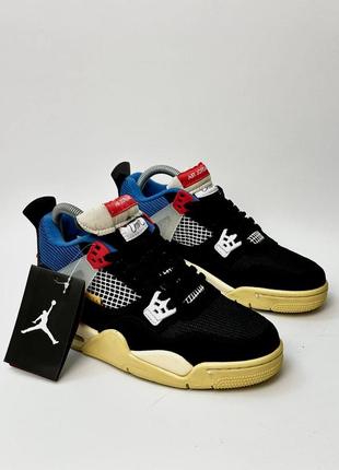 Женские кроссовки nike air jordan 4 retro onion off noir