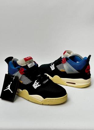 Женские кроссовки nike air jordan 4 retro onion off noir3 фото