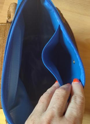 Кожаная сумка,сумочка,небесного цвета,франция10 фото