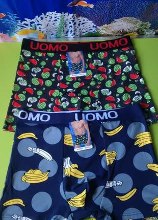 Трусы боксеры uomo набор 3xl.1 фото