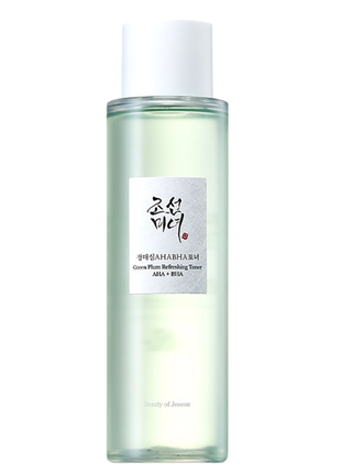 Тонер для лица с кислотами beauty of joseon green plum refreshing toner aha+bha 150 ml1 фото