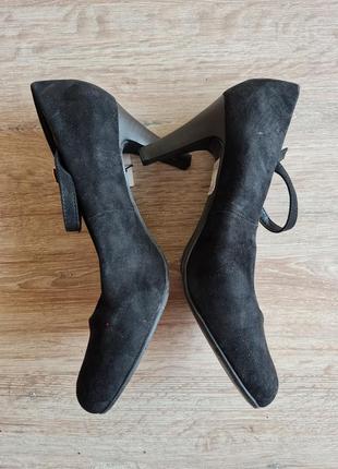 Черные туфли на каблуке street shoes 397 фото