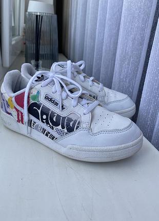 Кожаные кроссовки adidas