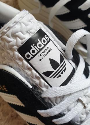 Adidas gazelle bold 
•black white•3 фото