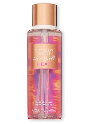 Парфюмированный спрей для тела victoria’s secret love spell heat fragrance mist