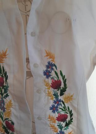 Блуза ручная вышивка4 фото