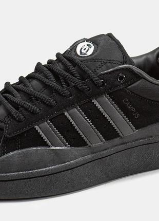 Кроссовки adidas campus x bad bunny black черные5 фото