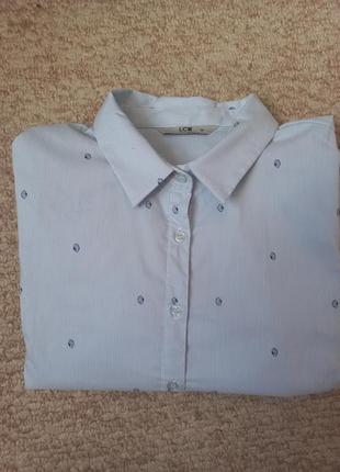 Блуза рубашка 44р,l- xl4 фото
